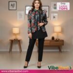 Royal Silk Premium Floral Top for Women - Stylish & Comfortable