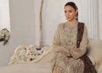 Champagne Gold Heritage // Bin Hammeed Luxury Chiffon – EKR-1506 (Unstiched) - Image 2