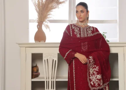 Crimson Empress // Bin Hammeed Luxury Chiffon – RAY-1489