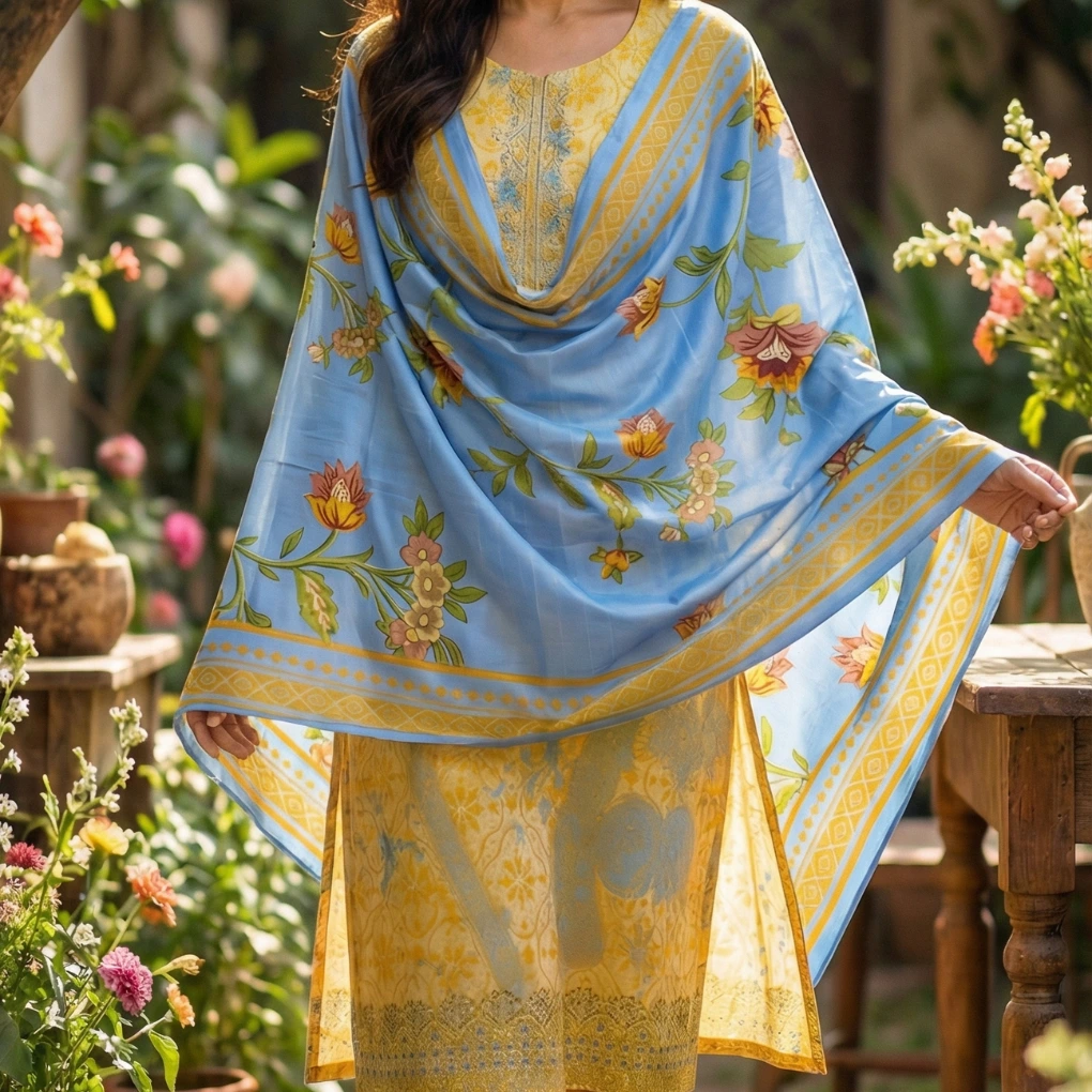 2 Premium Soft Cotton-GULMEHER (Unstiched) - Image 1
